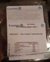 Mängden socker i Petit paris brest par 2