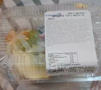 Mängden socker i Tartelette Tutti frutti x2