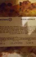 Mängden socker i Pizza royale