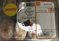 Mängden socker i 8 Minis Beignets Fourrés