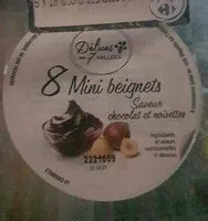 Mängden socker i 8 Mini beignets saveur chocolat et noisettes