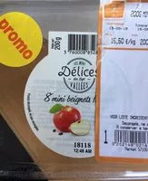 Mängden socker i Mini beignet pomme x8