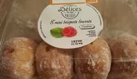 Mängden socker i 8 mini beignets fourrés