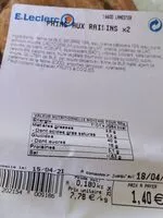 Mängden socker i Pain au raisins