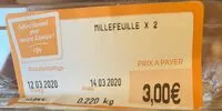 Mängden socker i Millefeuille