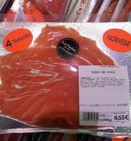 Mängden socker i Saumon fumé Norvege