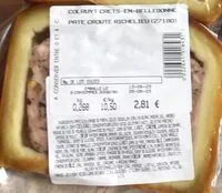 Mängden socker i Pate croute richelieu