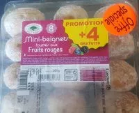 Mängden socker i Mini beignets fourrés aux fruits rouge