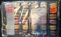 Mängden socker i Assortiment de 36 macarons sucrés