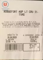Mängden socker i Roquefort aop 7%
