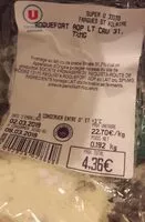 Mängden socker i ROQUEFORT AOP LAIT CRU