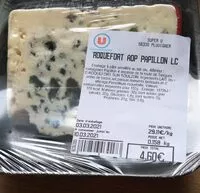 Mängden socker i Roquefort AOP papillon LC