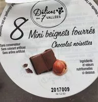 Mängden socker i 8 minis beignets fourres chocolats noisettes