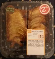 Mängden socker i Tartelette fine pommes x2