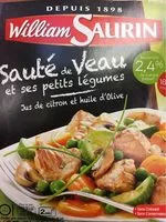 Mängden socker i Sauté de veau et ses petits légumes