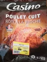 Mängden socker i Poulet cuit rôti à la broche