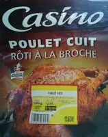 Mängden socker i Poulet cuit rôti à la broche