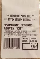 Mängden socker i Parmigiano