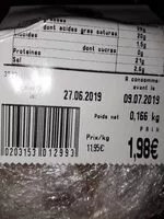 Mängden socker i Bleu d'Auvergne