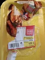 Mängden socker i Filet de poulet