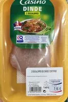 Mängden socker i Dinde 2 escalopes