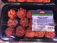 Mängden socker i Boulettes de bœuf oignons paprika