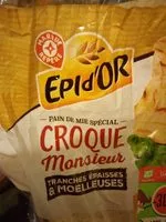 Mängden socker i Pain de mie spécial croque monsieur