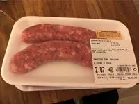 Mängden socker i Saucisse type Toulouse