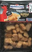Mängden socker i Nuggets de poulet aux pépites de fromage fondu