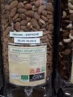 Mängden socker i Amandes décortiquées bio