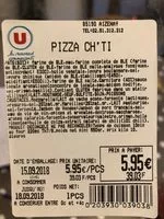 Mängden socker i Pizza ch’ti