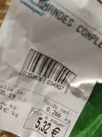 Mängden socker i amandes completes