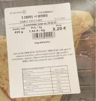 Mängden socker i Crèpes