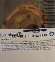 Mängden socker i Pains aux raisins