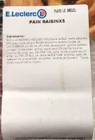 Mängden socker i Pain Raisin X5