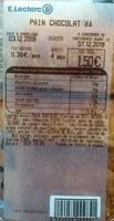 Mängden socker i Pain chocolat E.Leclerc