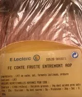 Mängden socker i Comté fruité AOP