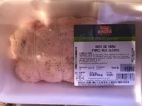 Mängden socker i Roti de veau farci aux olives