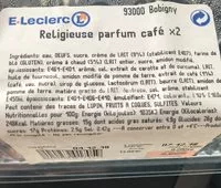 Mängden socker i Religieuse au café