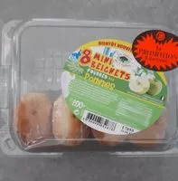 Mängden socker i Mini beignet au pomme