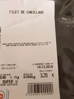 Mängden socker i Filet de cabillaud