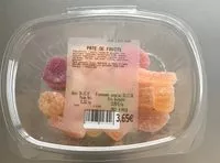 Mängden socker i Pate de fruits