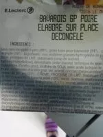 Mängden socker i Bavarois poire