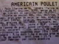 Mängden socker i Sandwich Américain poulet