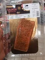 Mängden socker i Saumon affiné en pavé