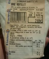 Mängden socker i Brie Roitelet