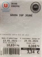 Mängden socker i Gouda IGP Jeune