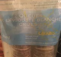Mängden socker i Queue de langouste blanche crues des caraïbes