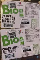 Mängden socker i Croissant et pains au chocolat Bio