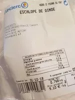 Mängden socker i Escalope de dinde